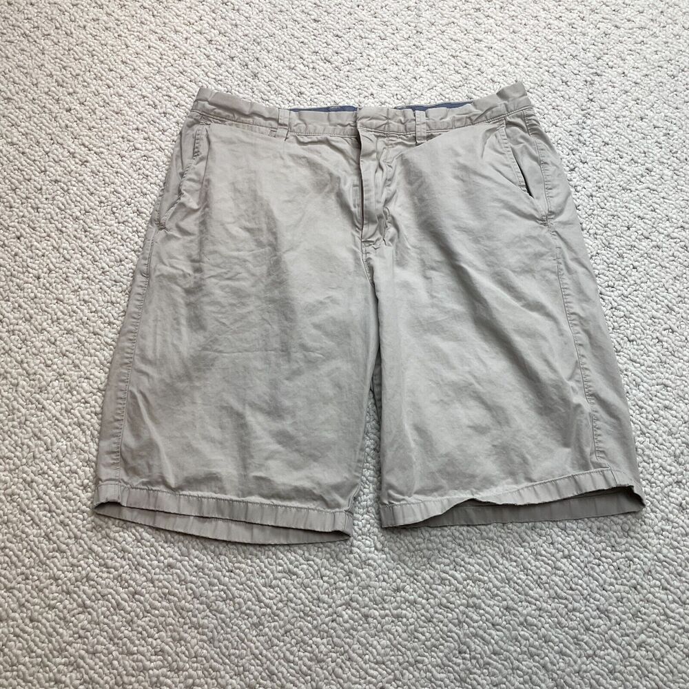 J.Crew Club Shorts Mens 33 Cotton Beige Chino Straight Solid 11" Inseam Pockets